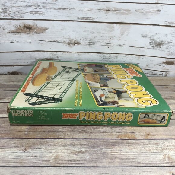 Vintage 1982 Parker Brothers NERF Ping Pong COMPLETE Game Table Tennis - Picture 5 of 14